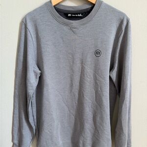 Travis Mathew Heather Gray Crewneck Youth Medium.